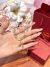 央創(chuàng)時尚【中國黃金】竹節(jié)手鏈女生實用高端生日禮物送女友老婆銀925 曬單實拍圖