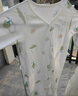 童泰嬰兒連體衣新生兒衣服四季0-6月初生寶寶哈衣爬服純棉內(nèi)衣2件裝 綠白小樹（四季款） 59cm (建議1-3個月身高55-60cm) 曬單實拍圖