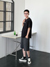 環(huán)球復古帆布鞋男款夏季透氣2025新款厚底增高鞋子男板鞋 黑色 41 曬單實(shí)拍圖