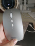 聯(lián)想（Lenovo）無線鼠標(biāo)無線靜音藍(lán)牙鼠標(biāo)可充電輕薄便攜筆記本電腦ipad平板安卓蘋果手機(jī)通用無線商務(wù)辦公鼠標(biāo) 銀色-雙模版【左右靜音按鍵】 無線藍(lán)牙鼠標(biāo)【Type-c充電/配充電線】 曬單實(shí)拍圖