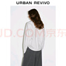 UR2025秋季新款女裝流動(dòng)哲學(xué)潮流扭結(jié)條紋罩衫襯衫UWJ250058 本白條紋 (面料微透) XS 曬單實(shí)拍圖