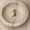 沃爾金黃金吊墜古法錘紋隕石星星轉(zhuǎn)運珠愛心足金鑲嵌月亮小蠻腰女 0.85g，月亮吊墜【多退少補】 曬單實拍圖