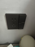 國際電工開(kāi)關(guān)插座面板灰色家用86型墻壁暗裝雙控五孔帶開(kāi)關(guān)USB電源5孔 一開(kāi)單控帶五孔 曬單實(shí)拍圖