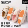 潔麗雅產(chǎn)后抗菌月子鞋女孕婦秋冬款女包跟防滑防臭軟底外穿透氣棉拖鞋女 點(diǎn)點(diǎn)蝴蝶 38-39 【適合37-38碼】 曬單實(shí)拍圖