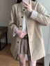 熙世界卡其色風(fēng)衣女2025秋季新款今年流行通勤小個子中長款外套 卡其色 L 曬單實拍圖
