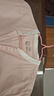 無(wú)印良品（MUJI）女式 水洗 平紋 立領(lǐng)長(zhǎng)袖連衣裙女裝裙子25年春季連身裙 襯衫裙 淺粉紅色條紋 XL （165/92A） 曬單實(shí)拍圖