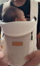 usbeesbaby清涼一夏嬰兒背帶M坐姿護(hù)髖四季通用透氣網(wǎng)面外出抱娃神器 牛奶白冰絲棉JDQ 曬單實(shí)拍圖