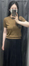 優(yōu)衣庫女裝雪紡長裙/層疊顯瘦半身裙裙子479011 09 黑色 XL /165/76A 曬單實拍圖