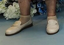 意爾康媽媽鞋樂福鞋女寬楦大碼單鞋中老年媽媽單鞋 11758W 米白 41 曬單實(shí)拍圖