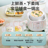 蘇泊爾（SUPOR）嬰兒電燉鍋bb煲單人小燉盅煮粥煲湯蒸食迷你燉鍋寶寶電飯煲輔食鍋 BB06上蒸下燉 800mL 曬單實(shí)拍圖