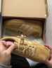 adidas「面包鞋」COURTIC經(jīng)典運(yùn)動板鞋男女阿迪達(dá)斯官方三葉草 芥末黃   43 曬單實拍圖