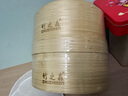 竹之森（ZHUZHISEN） 竹之森家用竹蒸籠純手工竹制加深小籠包蒸籠商用大號包子蒸屜 外徑23cm 加深（2籠1蓋）(7cm內深) 曬單實(shí)拍圖