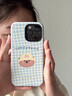 埃文思適用蘋(píng)果16promax手機殼帽子熊iphone15手機套13菲林二合一12/14iphone16pro 菲林二合一-亮面-F2992格子熊 iPhone16Pro 曬單實(shí)拍圖