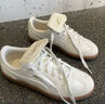 彪馬（PUMA）【德訓鞋】經(jīng)典復古薄底T頭鞋男女新款板鞋PALERMO401744 白色-雪白色-01 37 曬單實(shí)拍圖