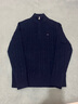 TOMMY HILFIGER25秋冬新款男裝商務(wù)休閑絞花肌理半拉鏈立領(lǐng)羊毛衫針織毛衣 藏青色DW5 S （推薦：120-135斤） 曬單實(shí)拍圖