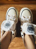 樂(lè )卡利厚底帆布鞋板鞋休閑兩穿女2025秋季高幫百搭韓版復古學(xué)生ins潮 米色36碼 曬單實(shí)拍圖