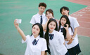 圣洛鋒朗誦合唱演出服小學(xué)生初中生高中生運(yùn)動(dòng)會(huì)畢業(yè)班服校服套裝學(xué)院風(fēng) 女白短袖+藏青片裙+藍(lán)冠領(lǐng)結(jié) L 曬單實(shí)拍圖