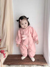 G.DUCKKIDS女?huà)雰阂路呵镅b外套卡通小兔子連體衣周歲寶寶秋冬季公主外出服 粉色 66碼建議3-6個(gè)月10-13斤 曬單實(shí)拍圖