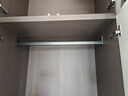 固特（GUTE）衣柜掛衣桿衣柜掛架防滑晾衣桿衣服桿裁切定制衣柜內(nèi)橫桿子送底座 71-90cm「鈦空灰」 頂裝/側(cè)裝兩用 曬單實(shí)拍圖