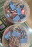 得力(deli)40只19mm彩色長尾夾票夾 5#小號金屬燕尾夾票據(jù)文件夾子 辦公用品 40只/筒 8555 曬單實拍圖