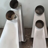 玖立飛不銹鋼側(cè)排雨水斗87型側(cè)入式女兒墻雨水口圓口方口地漏穿墻漏斗 穿12墻DN63 曬單實(shí)拍圖