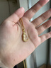 老鳳祥葫蘆玉髓吊墜女足銀項(xiàng)鏈純銀黃金色生日七夕情人節(jié)禮物送女友老婆 今/次日達(dá)【七夕送禮首選】項(xiàng)鏈 曬單實(shí)拍圖