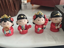 伊文兔（THE RABBIT IVEN）新中式結婚擺件結婚禮物送新人可愛(ài)國風(fēng)手辦訂婚新婚禮物結婚布置 花好月圓擺件套裝-彩盒裝 曬單實(shí)拍圖
