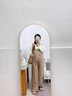 喜雅萌孕婦褲子勒肚子背帶褲大碼孕婦背帶褲春秋新款小個(gè)子遮肚長(cháng) 黑色套裝(優(yōu)質(zhì)版) M(90-115斤) 曬單實(shí)拍圖