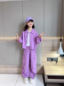 G.DUCKKIDS女童套裝春秋2025新款韓版洋氣兒童裝時(shí)髦休閑春裝女孩工裝兩件套 外套+褲子【兩件套】 120 cm 曬單實(shí)拍圖