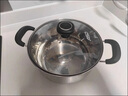 愛(ài)仕達(dá)（ASD）湯鍋304不銹鋼蒸湯鍋 燉煮鍋復(fù)底小湯鍋22CM燃?xì)怆姶艩t通用奶鍋B1 曬單實(shí)拍圖