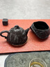 石金道新款原創(chuàng)天然冰磧巖茶壺整塊原石純手工雕刻石壺藝術(shù)透光中式茶具 《蓮蓬壺》 145ml 曬單實(shí)拍圖