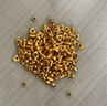 沃爾金黃金轉運珠足金999碎金子三角隔珠配件手鏈diy隔片實(shí)心珠配飾 3MM碎金【2g】約16顆 曬單實(shí)拍圖