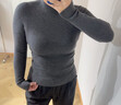森馬（Semir）毛衣女冬季舒適緊身半高領(lǐng)正肩純色羊毛衫顯瘦打底衫101724107003 曬單實拍圖