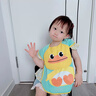 BIBK日本寶寶吃飯圍兜罩衣飯兜夏季男女寶圍裙防水防臟嬰兒可愛(ài)口水兜 綠小鴨 均碼 （適合0-3歲） 曬單實(shí)拍圖