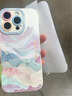 XP適用iphone16pro手機殼鏡頭全包蘋果16pro軟硅膠國潮男女高級感防摔帶掛繩保護套-古董白國風山水 曬單實拍圖