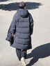 棉之雪中長款棉服男士女士冬季大衣加絨加厚冬裝棉衣外套東北大棉襖 黑色-8804 M 【163CM-170CM】 曬單實拍圖