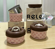 物生物（RELEA）保溫飯盒上班族可微波爐加熱便當盒316L不銹鋼學(xué)生便攜多層餐盒 2只裝(450ml+600ml) 曬單實(shí)拍圖