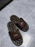 凱倫詩(shī)（CLORIS）足底按摩拖鞋男女腳底保健穴位養生足療鞋父親生日禮物實(shí)用感恩節 瑞紅禮盒--褐色時(shí)尚款M碼(40~42碼) 曬單實(shí)拍圖