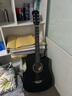 維卡斯（WEIKASI）民謠吉他初學(xué)者木吉他單板新手入門(mén)練習琴guitar吉它學(xué)生男女樂(lè )器 41英寸純黑色+禮包【進(jìn)階推薦】 曬單實(shí)拍圖