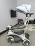 貝趣兒童三輪車(chē)1-3歲腳踏車(chē)寶寶遛娃神器嬰兒推車(chē)溜溜車(chē)三合一手推車(chē) 【護欄轉向推桿+遮陽(yáng)棚+藍牙】 綠 推騎兩用0-6歲溜娃小孩自行車(chē) 曬單實(shí)拍圖