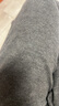 子牧棉麻秋冬裝 女韓版毛呢開叉闊腿褲寬松長(zhǎng)褲百搭時(shí)尚休閑褲0225 黑灰色不加絨 3XL(建議130-145斤) 曬單實(shí)拍圖