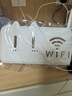 佳立方路由器放置架免打孔壁掛式機頂盒插排插座wifi收納盒白色1個(gè) 曬單實(shí)拍圖