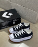 匡威（Converse）官方 Run Star Hike低幫帆布流星厚底鞋黑色168816C 黑色/168816C 37 曬單實拍圖