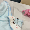 80*80cm嬰兒抱被包被抱毯子春秋款新生兒初生空調被包巾 藍色小鹿斗篷 80*80cm 曬單實(shí)拍圖