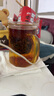 雅集筑茗玻璃茶杯茶水分離玻璃杯帶蓋帶玻璃內(nèi)膽辦公家用耐熱泡茶杯 曬單實(shí)拍圖