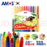 AMOS韓國兒童畫(huà)筆蠟筆油畫(huà)棒水彩玻璃筆歐盟雙認證生日節日開(kāi)學(xué)禮物 絲滑三合一蠟筆粗桿24色CRX5PC24 曬單實(shí)拍圖