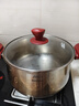 愛仕達（ASD）湯鍋316L食品級加厚不銹鋼煮粥鍋復底蒸奶鍋24CM燃氣電磁爐通用B5 曬單實拍圖