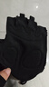回力耐磨透氣騎行半指手套男春夏季女款運動(dòng)健身戶(hù)外新款露指防滑減震 黑色大號 曬單實(shí)拍圖