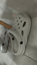 名創(chuàng)優(yōu)品（MINISO）洞洞鞋男士夏季外穿防滑厚底eva踩屎感涼鞋防臭海邊沙灘包頭拖鞋 曬單實(shí)拍圖