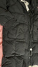 梵希蔓鴨絨粉色防風(fēng)半高領(lǐng)羽絨服女冬季加厚高級感中長(cháng)款連帽外套 50672 黑色 M 曬單實(shí)拍圖